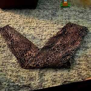 Time and Tru animal, print skinny jeans